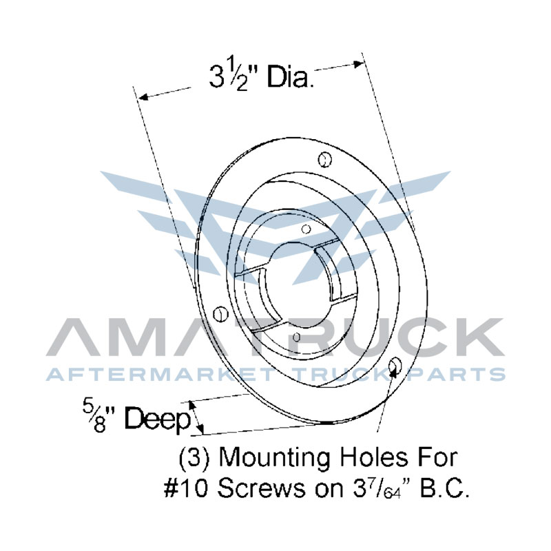 grote-Candado Grote Para Plafon Redondo 2 1/2g-43160-diagrama