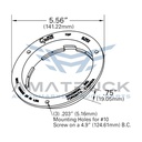 grote-Candado Grote Para Plafon Redondo 4 Bco-92510-diagrama