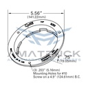 grote-Candado Grote Para Plafon Redondo 4 Neg-92512-diagrama