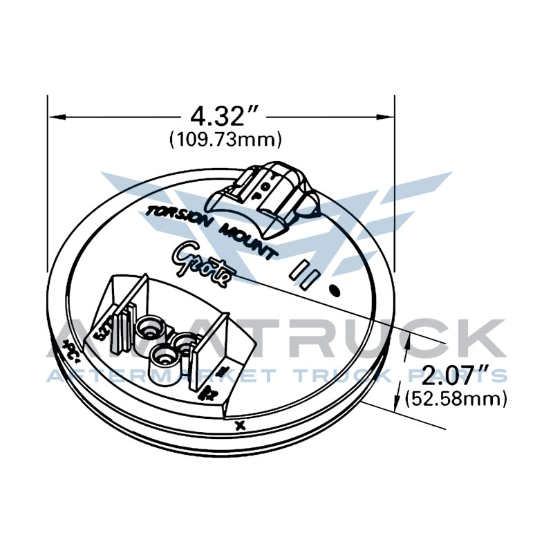 grote-Plafon Redondo 4 Rojo Grote Completo-52782-diagrama