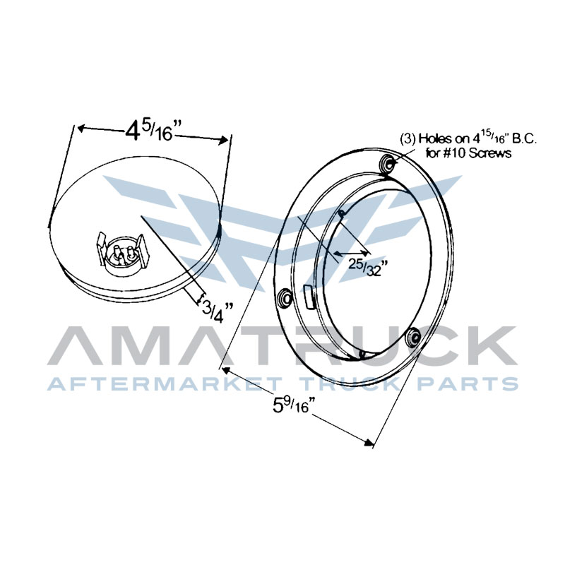 grote-Plafon Redondo 4 Rojo Grote Led C/Aro Ai-53192-diagrama