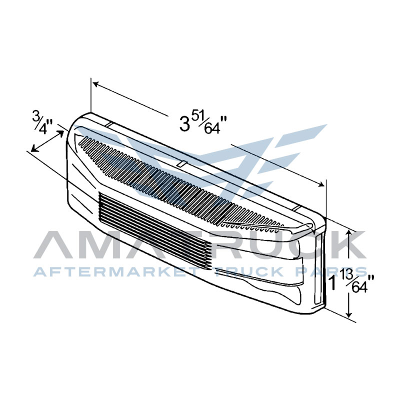 grote-Plafon Zepellin Blanco Grote Seri 19 Para Placa-60291-diagrama