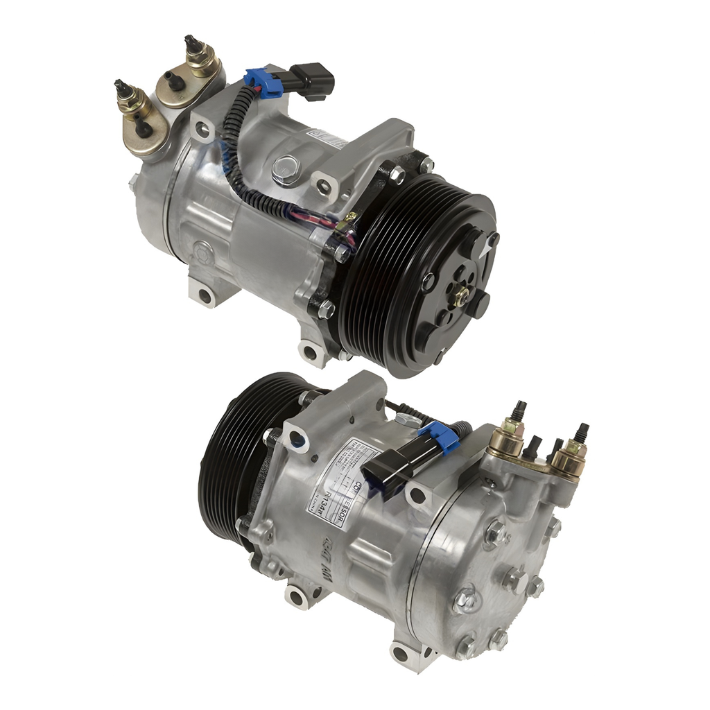 Compresor de A/C SD7H15 12V Polea 119mm 8 Ranuras (International)