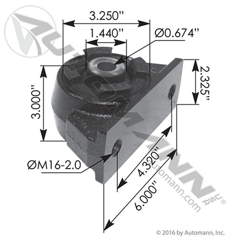 SOPORTE DE CABINA MACK M17531