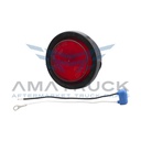 PLAFON REDONDO 2 1/2" ROJO GROTE  COMPL