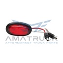 PLAFON OVALADO ROJO GROTE 2&quot;LED C/ARO