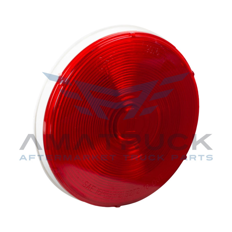 PLAFON REDONDO 4" ROJO GROTE  SELLADO