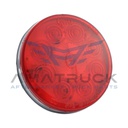 PLAFON REDONDO 4" ROJO GROTE  10 LED