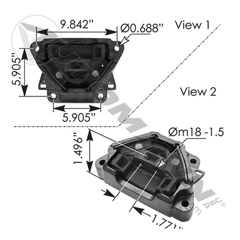 SOPORTE DE MOTOR FREIGHTLINER CASCADIA P4 M46851 F20803