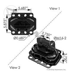 [K21009] SOPORTE DE MOTOR KENWORTH T660 8AG 2TOR M17499