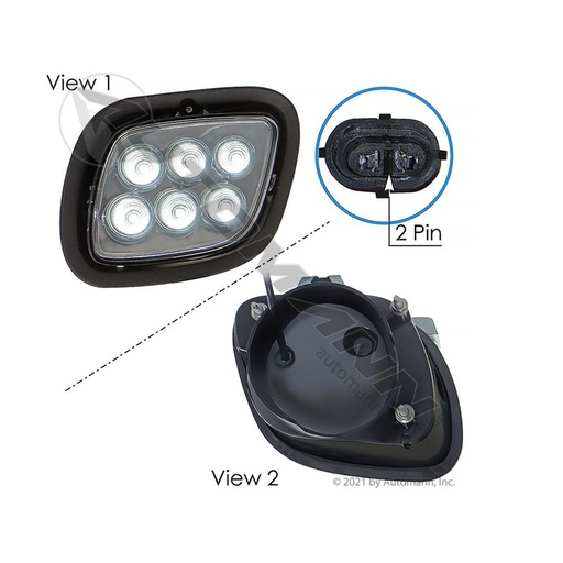 [FL46090] FARO AUXILIAR FREIGHTLINER CASCADIA P3 LED L 564.46090