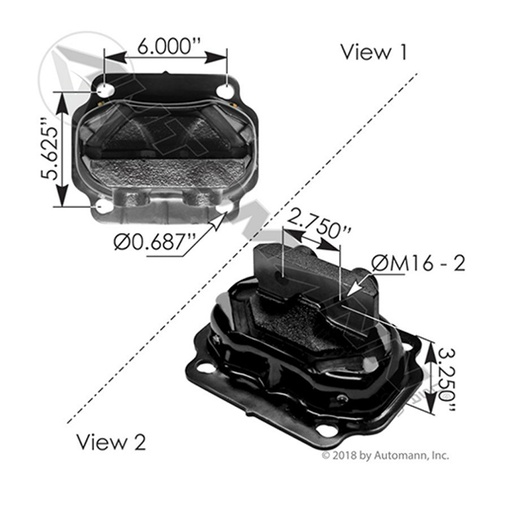 [M17495] SOPORTE DE MOTOR KENWORTH 4AG 2T K21006 KENWORTH55503