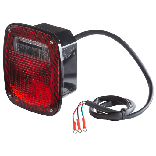 [50992] Calavera Stop Cuadrada Roja Tipo Jeep Grote 50992