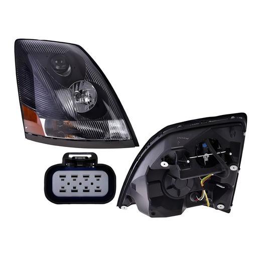 [019-3215-00] Faro Derecho Volvo VNL 04-16 Humo con Lupa Depo 019-3215-00