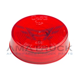 [G1032] PLAFON REDONDO 2&quot; ROJO GROTE 1/2  LED