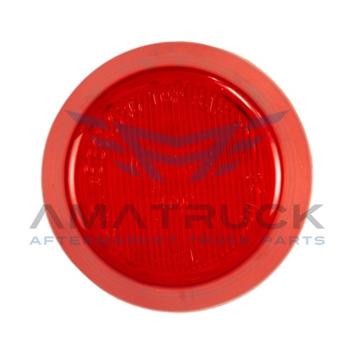 [G1092] PLAFON REDONDO 2" ROJO GROTE 1/2  LED