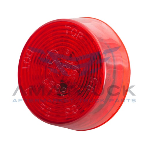 [G3002] PLAFON REDONDO 2" ROJO GROTE  9 LED