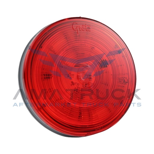 [G4002] PLAFON REDONDO 4" ROJO GROTE  24 LED
