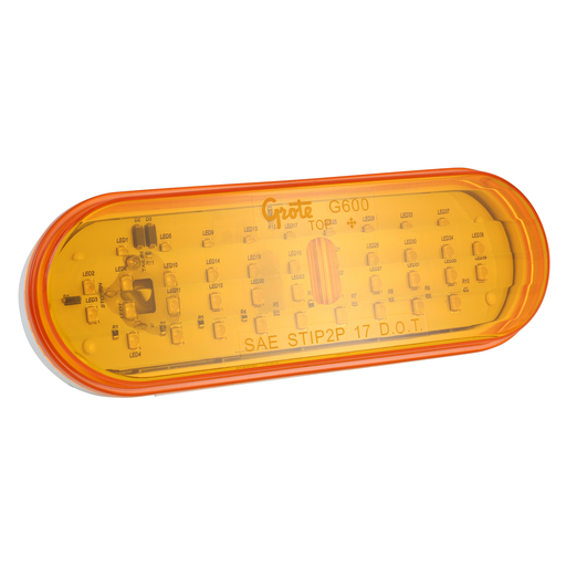 [G6003] Plafón Ovalado Ámbar LED Económico Grote G6003