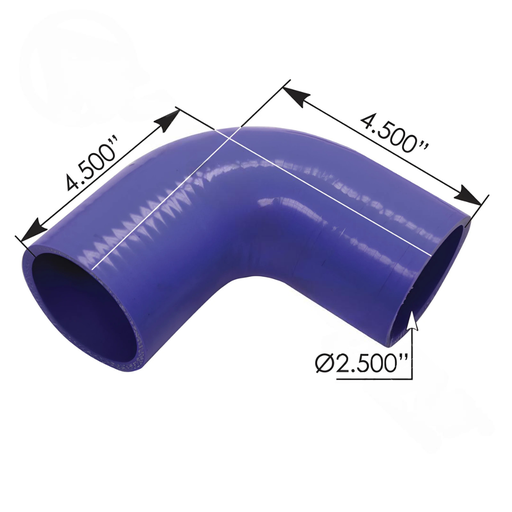[561.75250] CODO DE SILICON 90o PARA RADIADOR KENWORTH 2.5 F04-6006
