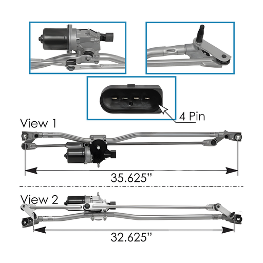 [HLK7079] MECANISMO MOTOR LIMPIABRISAS FREIGHTLINER