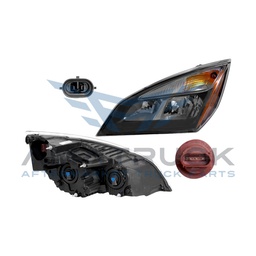 [019-3805-09] FARO FREIGHTLINER CASCADIA P4 19-21 FONDO NEGRO HALOGENO L