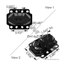 [M17481R] SOPORTE DE MOTOR KENWORTH PACCAR R T880