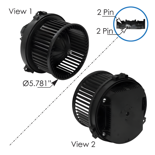 [830.21218BE] Soplador Hvac Freightliner Behr