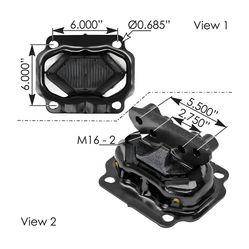[M17488] Soporte De Motor Trasero Kenwort- Peterbilt U30023 M17488